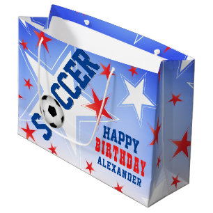 Soccer Star Birthday Party Large Gift Bag