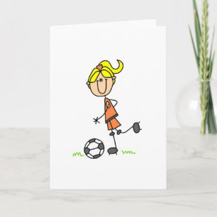 Soccer Stick Figure Card