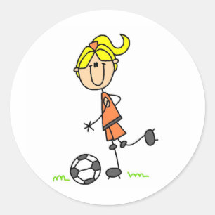 Soccer Stick Figure Sticker