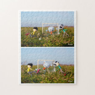 Soccer strip of the Fubby's in action. Jigsaw Puzzle