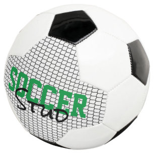 Soccer Stud Sports Ball Net Black White Green Fun