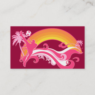 soccer summerscene business card