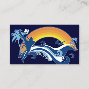 soccer summerscene business card