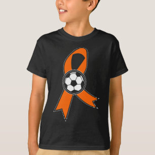 Soccer Support Leukaemia Cancer Awareness Ribbon G T-Shirt