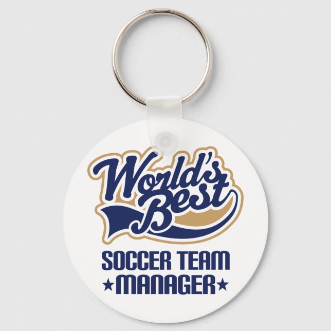 Soccer Team Manager Gift Key Ring (Front)