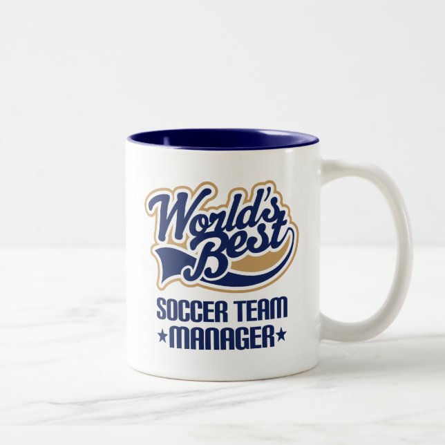Soccer Team Manager Gift Two-Tone Coffee Mug (Right)
