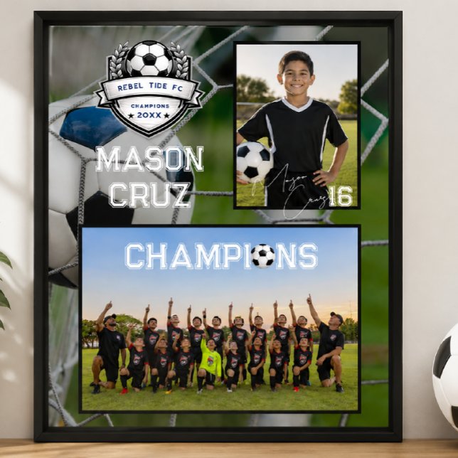 Soccer Team | Photo Memory Mate Poster (Creator Uploaded)