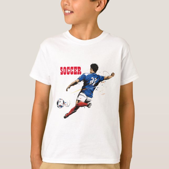 Soccer Team player  T-Shirt (Front)
