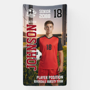 Soccer Team Senior Night Custom Player Photo Banner