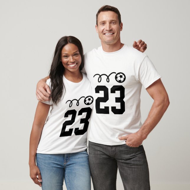 Soccer team shirts with custom jersey number (Unisex)