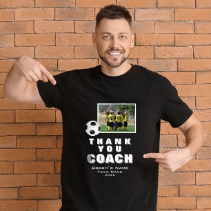 Soccer Thank you Coach Team Photo  T-Shirt