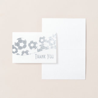 Soccer Thank You Foil Card