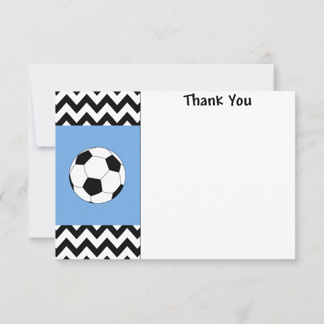 Soccer Thank you note cards (Front)