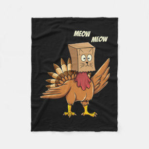 Soccer Thanksgiving Turkey Matching Player Fleece Blanket