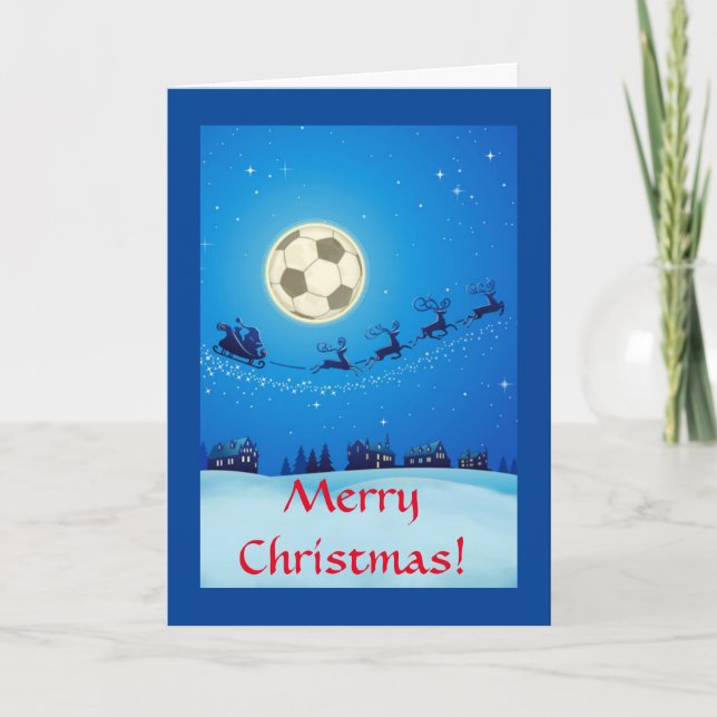 Soccer Theme Christmas Card (Front)