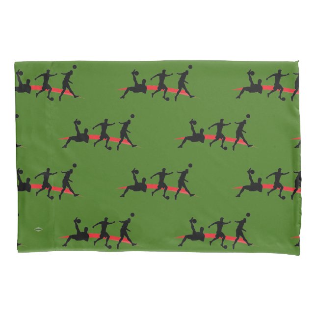 Soccer Theme Pillow Cases HAMbyWG (Front)