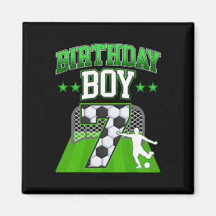 Soccer Themed Birthday Boy Outfit For 7 Year Old C Magnet