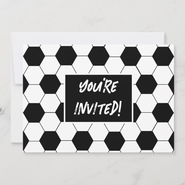 Soccer Themed Birthday Party Invite (Front)