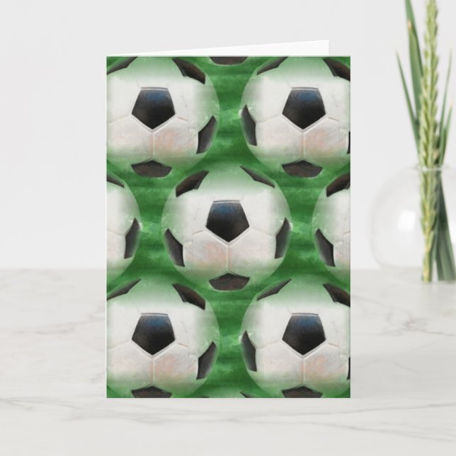 soccer themed greeting card (Front)