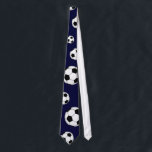 Soccer Tie<br><div class="desc">Navy blue tie with soccer balls all over it. Great for soccer lovers!!!</div>