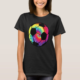 Soccer Tie Dye Rainbow Kids Boys Teenage Men Girls T-Shirt