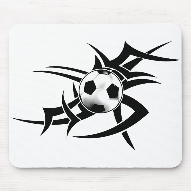Soccer Tribal  Mousepad (Front)