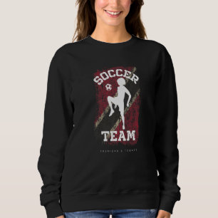 Soccer Trinidad & Tobago Flag Football Womens Socc Sweatshirt
