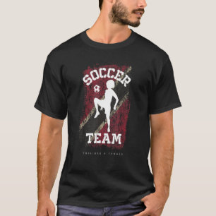 Soccer Trinidad & Tobago Flag Football Womens Socc T-Shirt