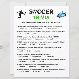 Soccer Trivia Game