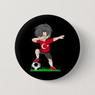 Soccer Turkey Jersey Shirt Turkish Flag Footll Boy 6 Cm Round Badge