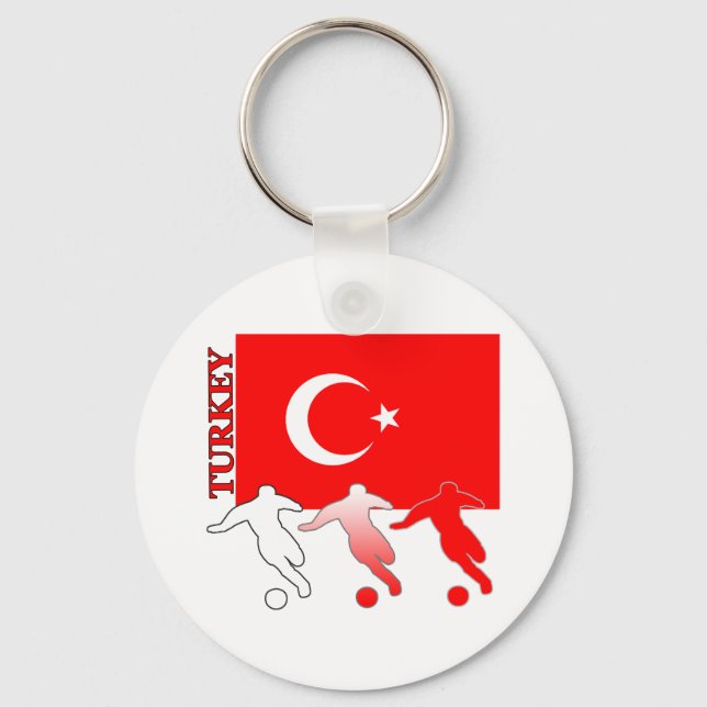 Soccer Turkey Keychain (Front)