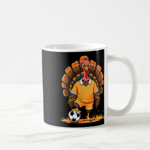 Soccer Turkey Pilgrim Thanksgiving Pumpkin Kids Bo Coffee Mug