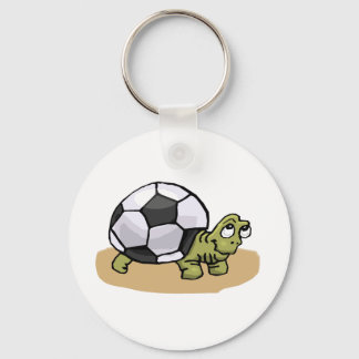 Soccer Turtle Key Ring