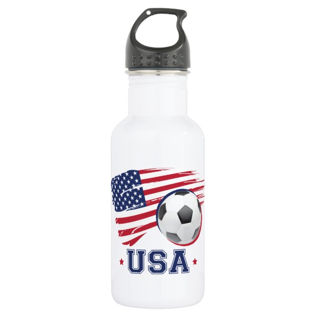 Soccer USA 532 Ml Water Bottle (Front)