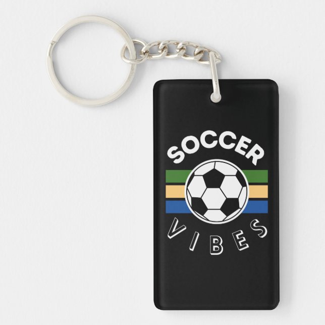 Soccer Vibes Key Ring (Front)