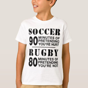 Soccer vs Rugby T-Shirt