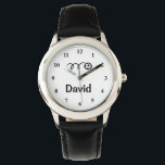 Soccer watches for kids with personalised name<br><div class="desc">Soccer watches for kids with personalised name print Personalizable wrist watches for soccer players. Cute Birthday gift idea for boys and girls. Sporty design with bouncing soccer ball.</div>