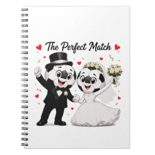 Soccer Wedding Couple Notebook