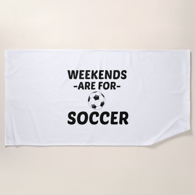 SOCCER WEEKEND BEACH TOWEL (Front)