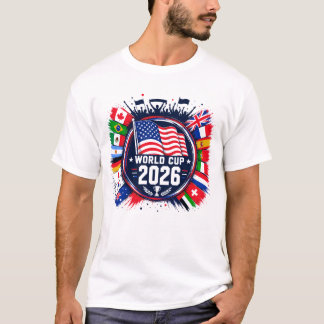 Soccer World Cup 2026 All Countries Flag T-shirt