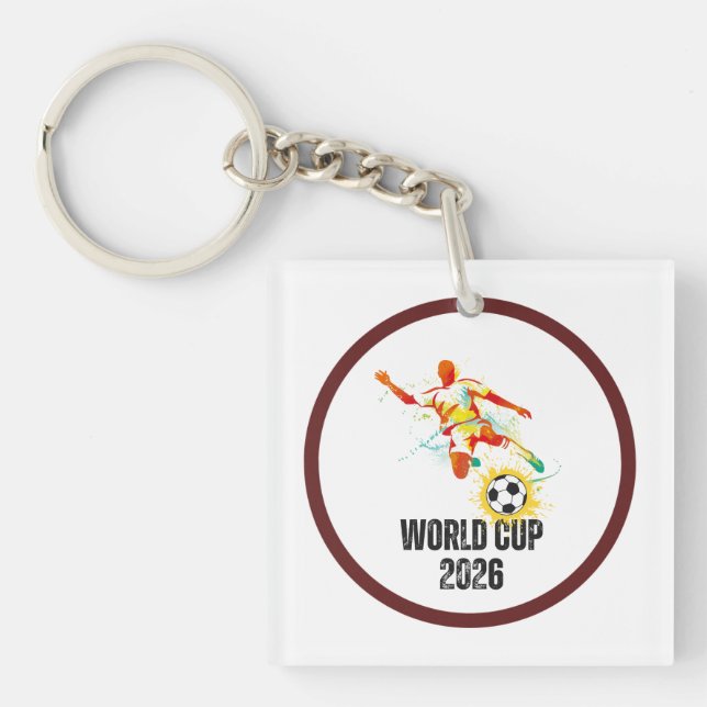 Soccer World cup 2026 Souvenir keychain (Front)