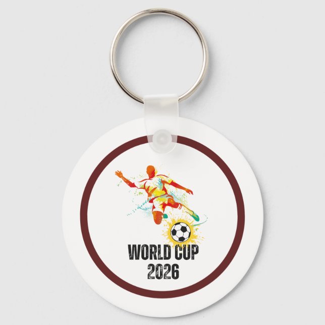 Soccer World cup 2026 Souvenir keychain (Front)