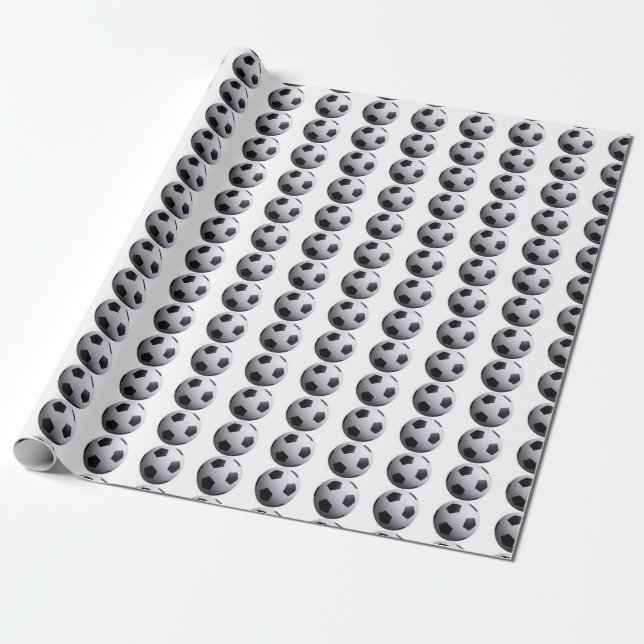 Soccer Wrapping Paper (Unrolled)