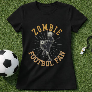Soccer Zombie Fan Skeleton Juggling Ball T-Shirt