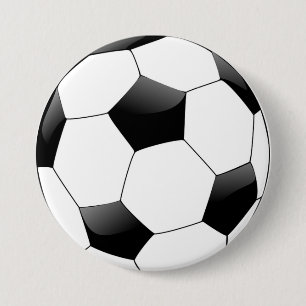 Soccerball 7.5 Cm Round Badge