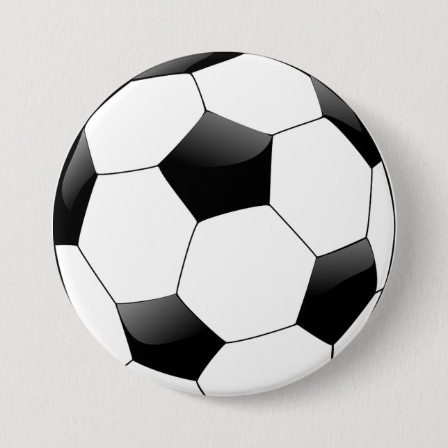 Soccerball 7.5 Cm Round Badge (Front)