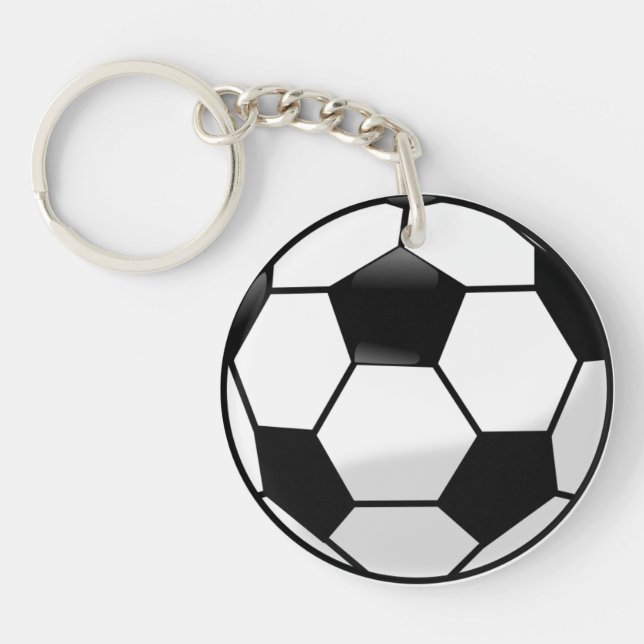 Soccerball Acrylic Keychain (Front)