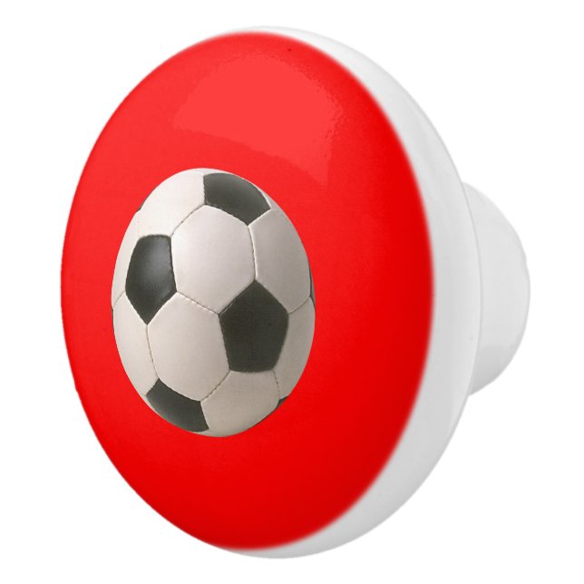 Soccerball Ceramic Knob (Right)