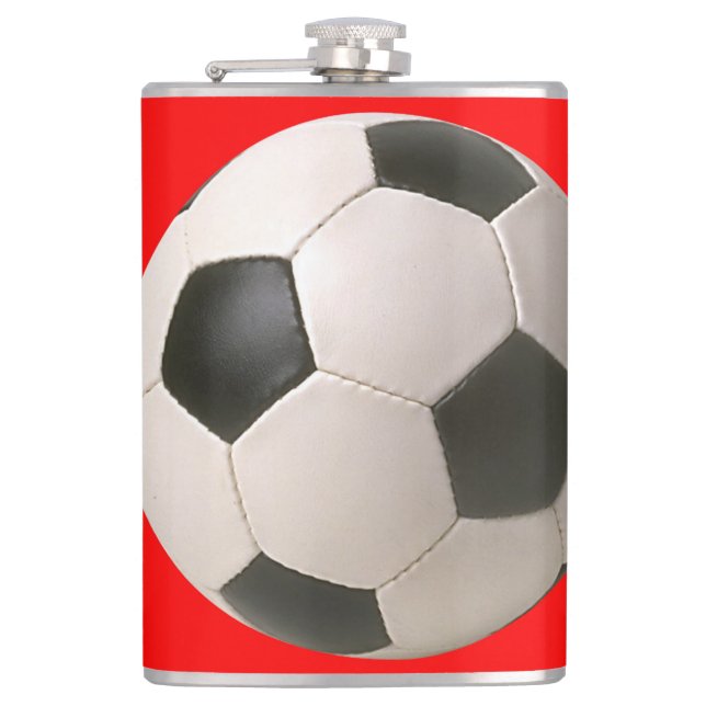 Soccerball Hip Flask (Front)