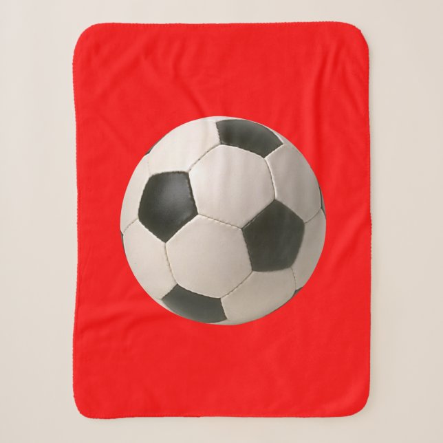 Soccerball Sherpa Blanket (Front)